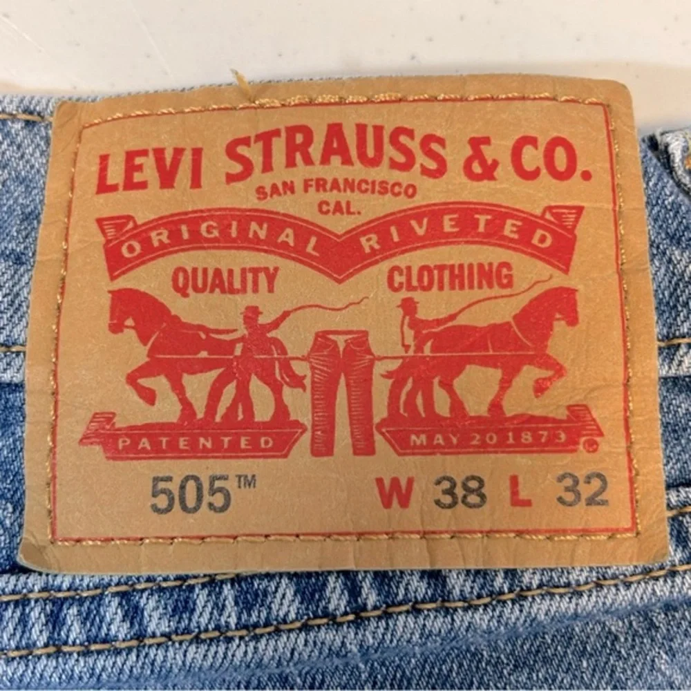 Levi's 505 Denim Blue Jeans Size 38‎ x 32